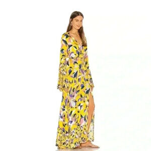Maaji Anemone Yellow Maxi Dress.